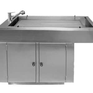 Mesa humeda para veterinaria 2 puertas.